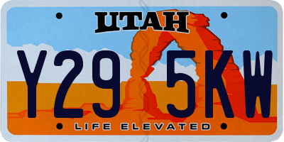 UT license plate Y295KW