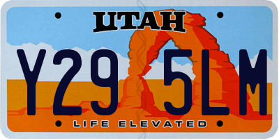 UT license plate Y295LM