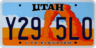 UT license plate Y295LO