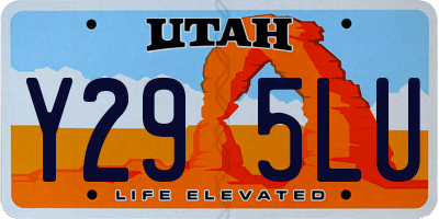 UT license plate Y295LU