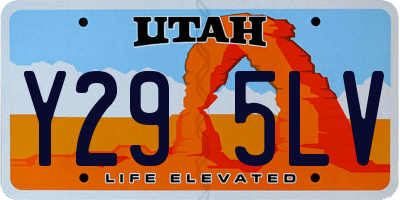 UT license plate Y295LV
