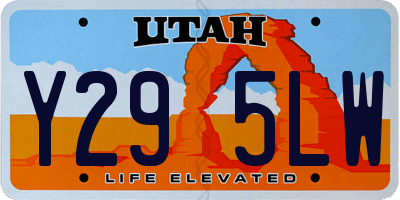 UT license plate Y295LW