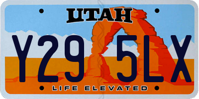 UT license plate Y295LX