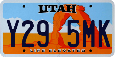 UT license plate Y295MK