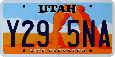 UT license plate Y295NA