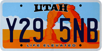 UT license plate Y295NB