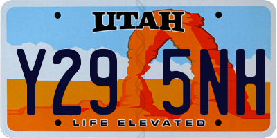 UT license plate Y295NH
