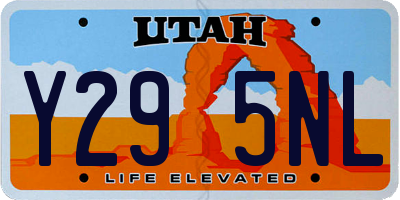 UT license plate Y295NL