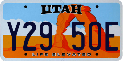 UT license plate Y295OE
