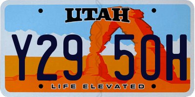 UT license plate Y295OH