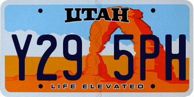 UT license plate Y295PH