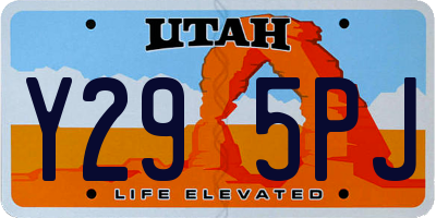 UT license plate Y295PJ