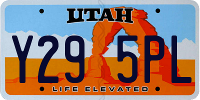 UT license plate Y295PL