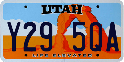 UT license plate Y295QA
