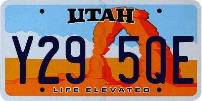UT license plate Y295QE