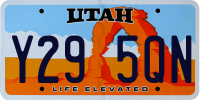 UT license plate Y295QN