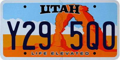 UT license plate Y295QO