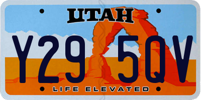 UT license plate Y295QV