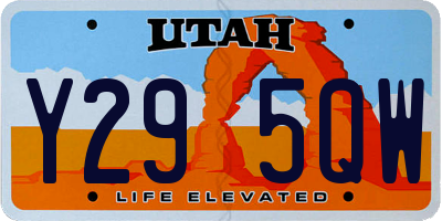 UT license plate Y295QW