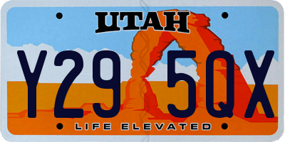 UT license plate Y295QX