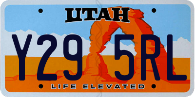 UT license plate Y295RL