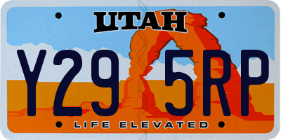UT license plate Y295RP