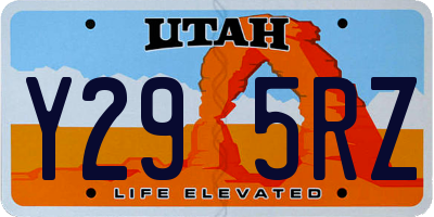 UT license plate Y295RZ