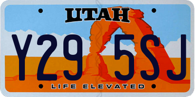 UT license plate Y295SJ
