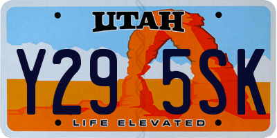 UT license plate Y295SK