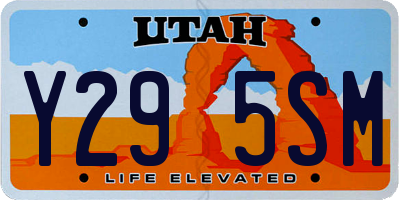 UT license plate Y295SM