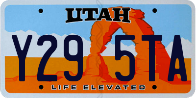 UT license plate Y295TA