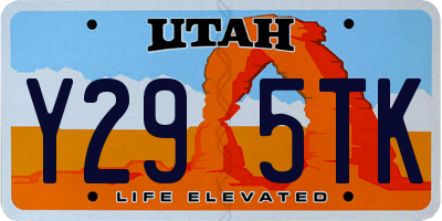 UT license plate Y295TK