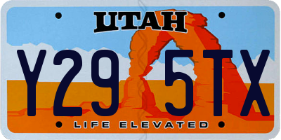 UT license plate Y295TX