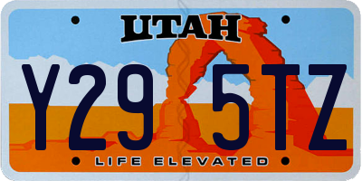 UT license plate Y295TZ
