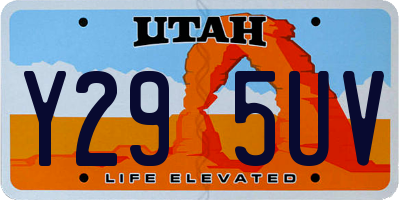 UT license plate Y295UV