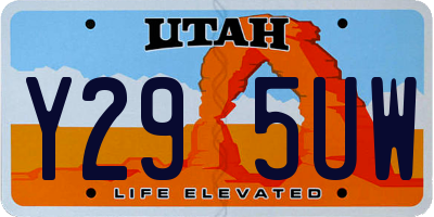 UT license plate Y295UW
