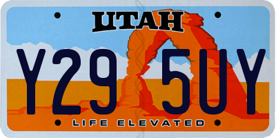 UT license plate Y295UY