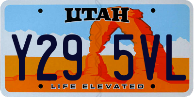 UT license plate Y295VL