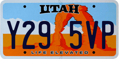UT license plate Y295VP