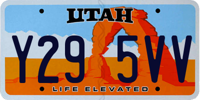 UT license plate Y295VV