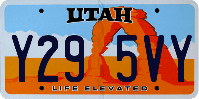 UT license plate Y295VY