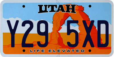 UT license plate Y295XD
