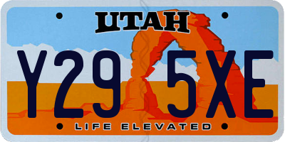 UT license plate Y295XE
