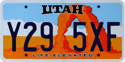 UT license plate Y295XF