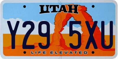 UT license plate Y295XU