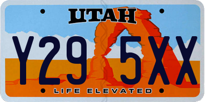 UT license plate Y295XX