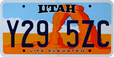 UT license plate Y295ZC
