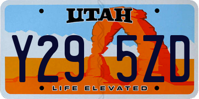 UT license plate Y295ZD