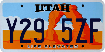 UT license plate Y295ZF