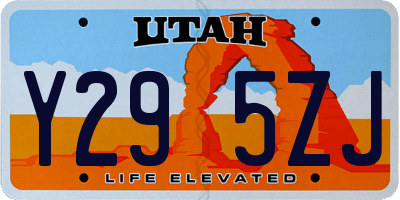 UT license plate Y295ZJ